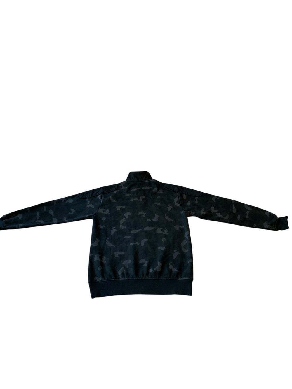 Orvis Vintage Fade Gray Black Camo Quarter Snap Pullover Sweatshirt Men’s Medium - Picture 5 of 13